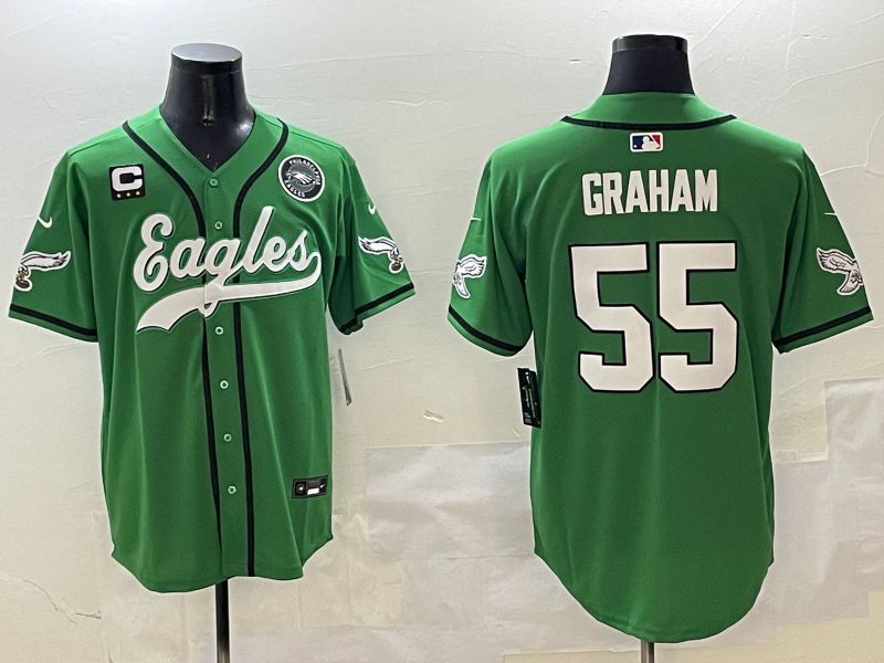 Men Philadelphia Eagles #55 Graham Green three generations Jointly Name 2025 Nike Limited NFL Jersey style 2->philadelphia eagles->NFL Jersey